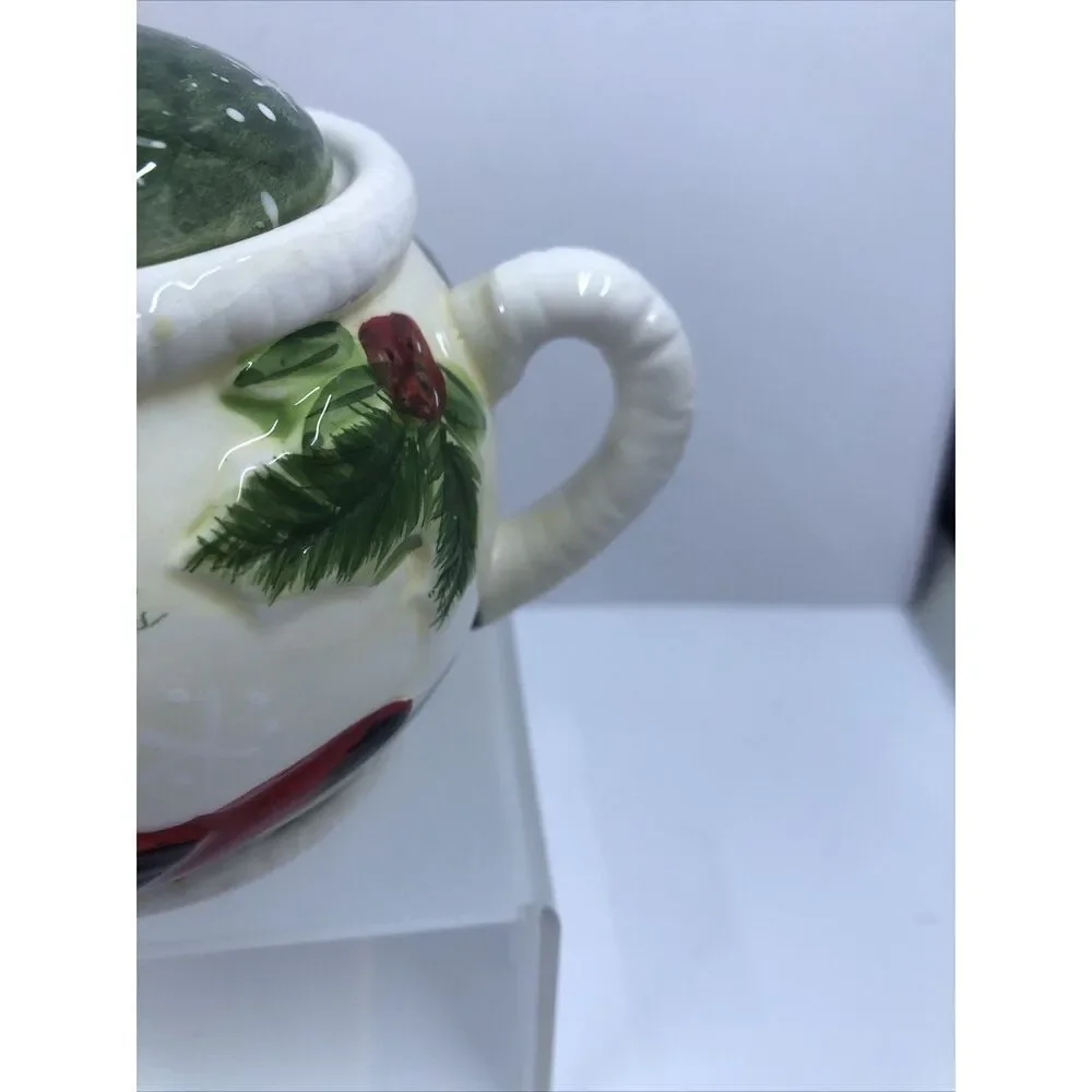 Yankee Candle Cardinal Christmas Warm Hearts Teapot Votive Holder